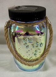 Solar Lighted Jar from Clark Flower and Gift Shop in Clark, SD