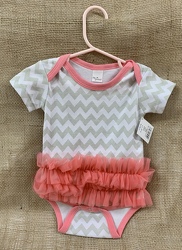 Chevron Diaper Shirt Tutu from Clark Flower and Gift Shop in Clark, SD