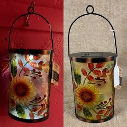 Sunflower Solar Lantern from Clark Flower and Gift Shop in Clark, SD