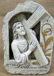 Jesus Holding Cross from Clark Flower and Gift Shop in Clark, SD