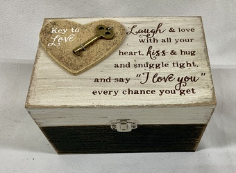 Key to Love Box from Clark Flower and Gift Shop in Clark, SD