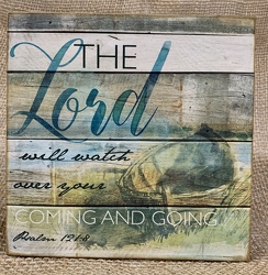 The Lord will watch over you Wall or Desk Block from Clark Flower and Gift Shop in Clark, SD