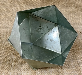 Geometric Metal Container from Clark Flower and Gift Shop in Clark, SD