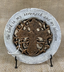 The Lord is my strength and my salvation Plaque from Clark Flower and Gift Shop in Clark, SD