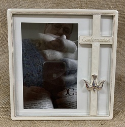Confirmation Photo Frame with Cross from Clark Flower and Gift Shop in Clark, SD