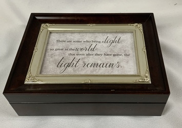 "There are some who bring a light" Music Box from Clark Flower and Gift Shop in Clark, SD