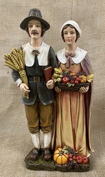 Pilgrim Couple Figurine from Clark Flower and Gift Shop in Clark, SD