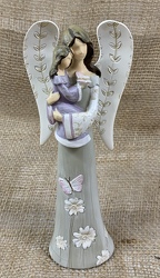 Angel with Girl Child Figurine from Clark Flower and Gift Shop in Clark, SD