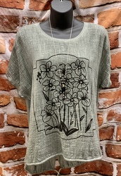 Seed Pack Graphic Tee Gray from Clark Flower and Gift Shop in Clark, SD