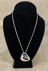 Crystal Stone Tri Spiral Silver Necklace from Clark Flower and Gift Shop in Clark, SD