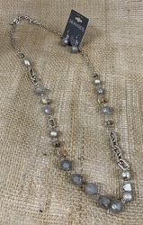 Gray Bead Necklace & Earrings from Clark Flower and Gift Shop in Clark, SD
