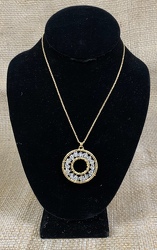 Gold Necklace with Round Pendant from Clark Flower and Gift Shop in Clark, SD