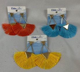 Fan Tassel Earrings from Clark Flower and Gift Shop in Clark, SD