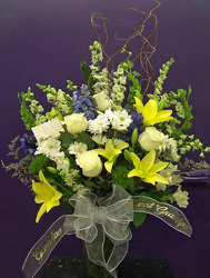 Vase of Mixed Blooms with Lilies from Clark Flower and Gift Shop in Clark, SD