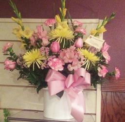 Yellow & Pink Mix from Clark Flower and Gift Shop in Clark, SD