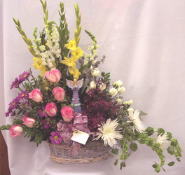 Wicker Basket Pastel Mix from Clark Flower and Gift Shop in Clark, SD