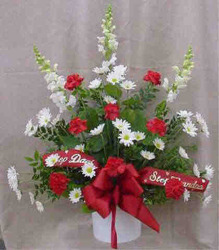 Red & White Tribute from Clark Flower and Gift Shop in Clark, SD