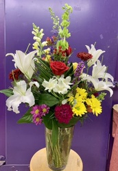 Beautiful Vase of Mixed Blooms from Clark Flower and Gift Shop in Clark, SD