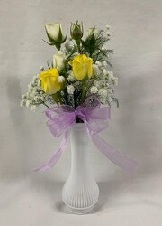Spray Rose Bud Vase from Clark Flower and Gift Shop in Clark, SD