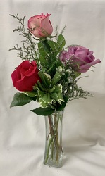Rose Trio from Clark Flower and Gift Shop in Clark, SD