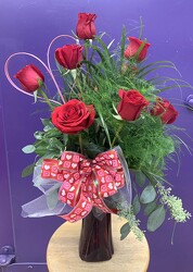 A Dozen Red Roses from Clark Flower and Gift Shop in Clark, SD