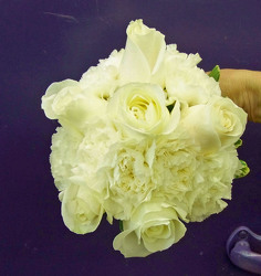White Bridesmaid Bouquet  from Clark Flower and Gift Shop in Clark, SD