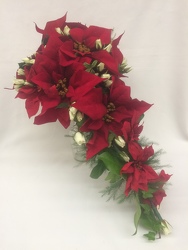 Brides Cascade for Christmas Wedding from Clark Flower and Gift Shop in Clark, SD
