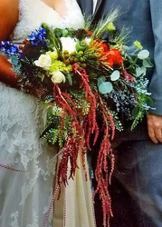 Large & trailing Bridal Bouquet from Clark Flower and Gift Shop in Clark, SD